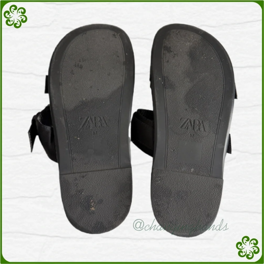 ZARA Rhinestone Buckled Slip-On Sandals - Picture 10 of 10